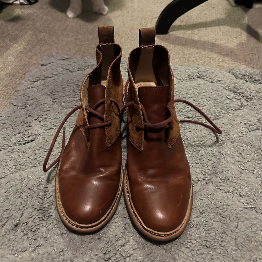 Clark leather booties